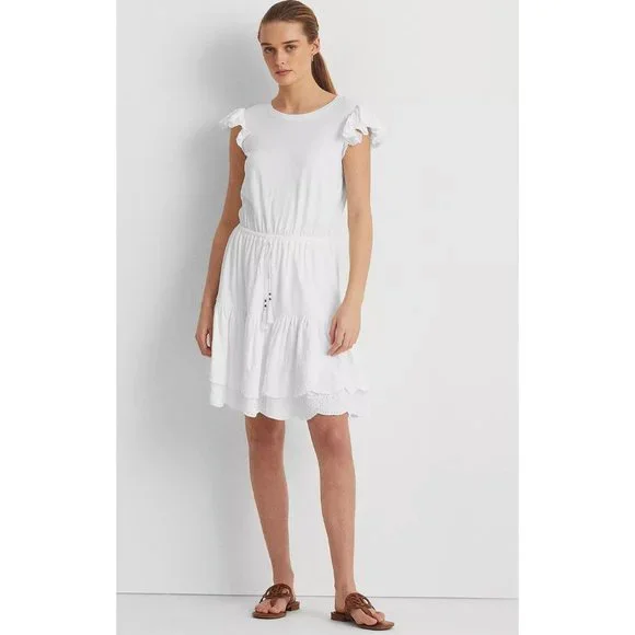 ralph lauren lightweight jersey dress Ralph Lauren Collection Shirred Crepe Jersey Day Dress